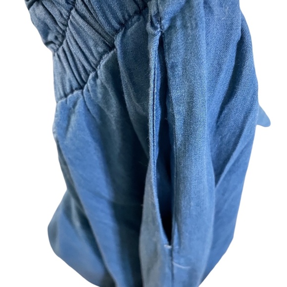 Thread Story Blue Denim Jumpsuit with Adjustable Straps - Size Large - Picture 10 of 11